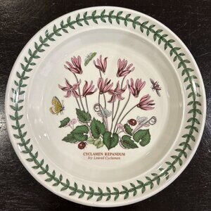 Portmeirion Botanic Garden Cyclamen Repandum Ivy Bread Plate 7 1/4"